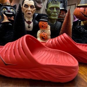 Hoka One One Ora Comfort Recovery Orange Women's Sandals size 8